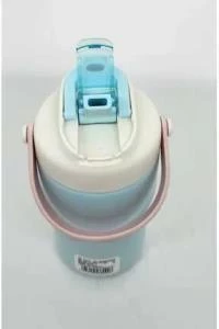 Shotay Askılı Mug Çelik Bardak 450Ml Pastel Mavi - 9