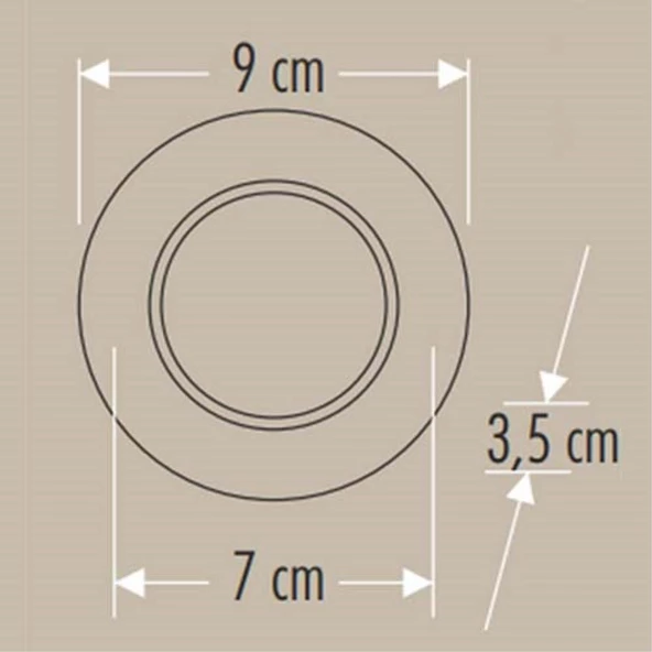 Cata 8W Başak LED Armatür Siyah Kasa 3 Renk CAT CT-5261 - 4