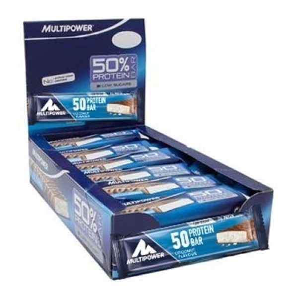 +2 HEDİYE Multipower %50 Protein Bar 50 Gr (20 Adet)