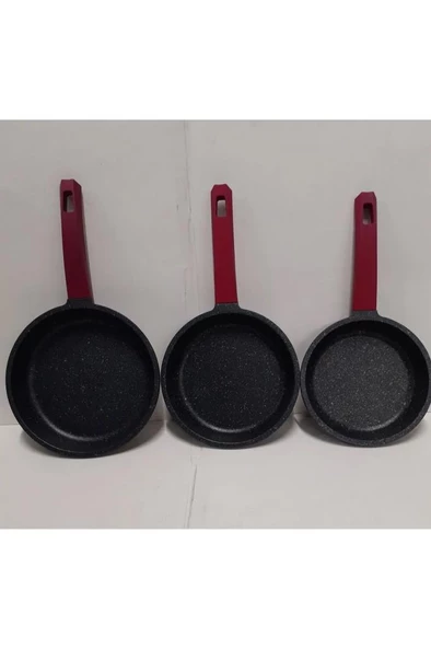 Gülsan Elit Döküm Tava Set 18-20-22 Cm - 4