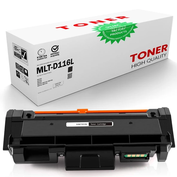 Samsung SL-M2625/SL-M2625F Çipli MLT-D116L Muadil Toner /WB/