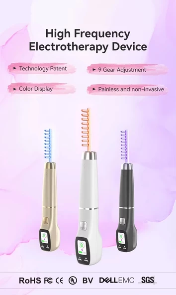 Dijital Yüksek Frekans Cihazı 6 Problu Yüz Cilt Bakım Gençleştirme Anti-Aging - 2