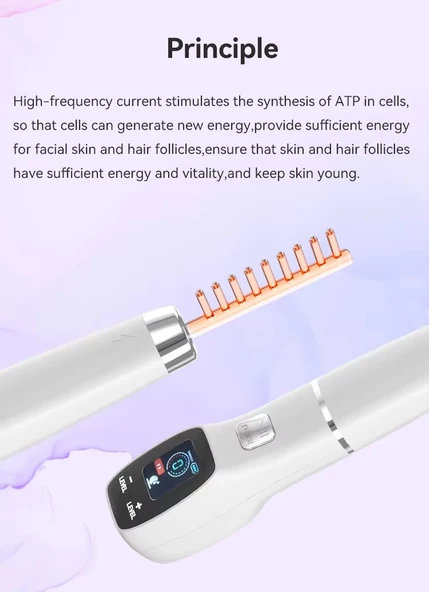 Dijital Yüksek Frekans Cihazı 6 Problu Yüz Cilt Bakım Gençleştirme Anti-Aging - 3
