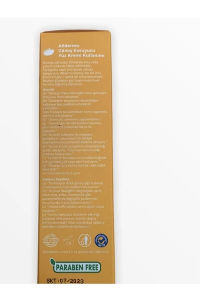 Alldermo Spf50+ Güneş Kremi 75ml - 2