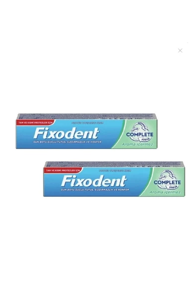 FİXODENT Diş Protez Yapıştırıcı Krem Complete 47 Gr 2 Adet