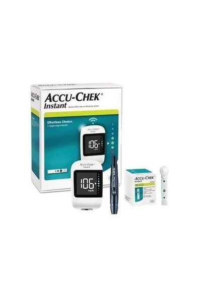 ACCU CHEK Instant Seker Ölcüm Cihazı 50 Adet Ölçüm Çubuğu Instant - 1