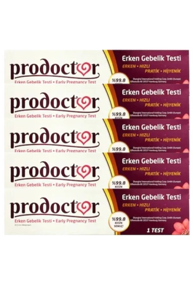 PRODOCTOR Erken Gebelik Testi 5 Adet