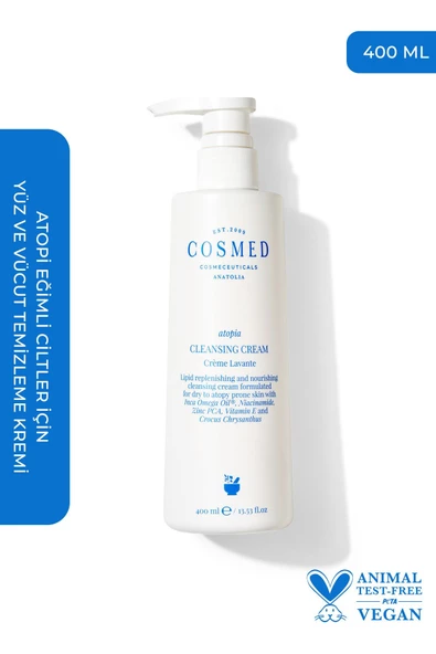 Cosmed Atopia Cleansing Cream 400 ml Temizleyici Krem