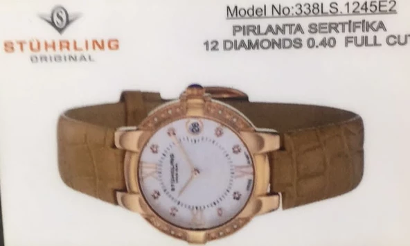Stührling 338Ls.1245E2 Pırlantalı Kadın Kol Saati - 2
