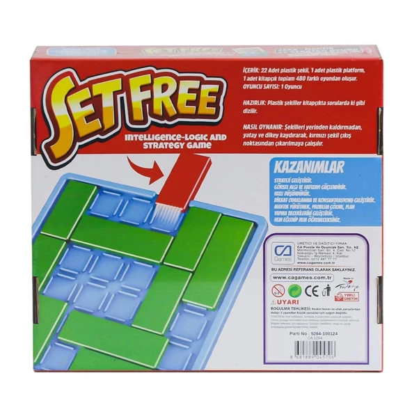 620 CAPLS-5264 Setfree Zeka, Mantık ve Strateji Oyunu -CaGames - 2