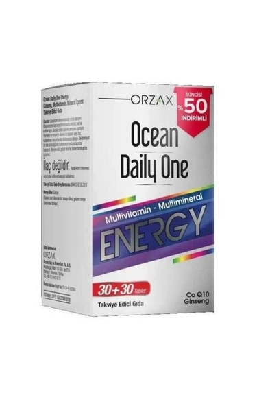 Ocean Daily One Energy 30 +30 Tablet- İkincisi %50 İNDİRİMLİ