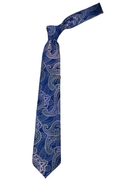 Erkek Şal Desenli Kravat - Resim 3