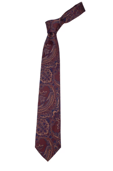 Erkek Şal Desenlii Kravat - 8