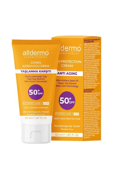 Alldermo Spf50+ Anti Aging Krem 50 ml