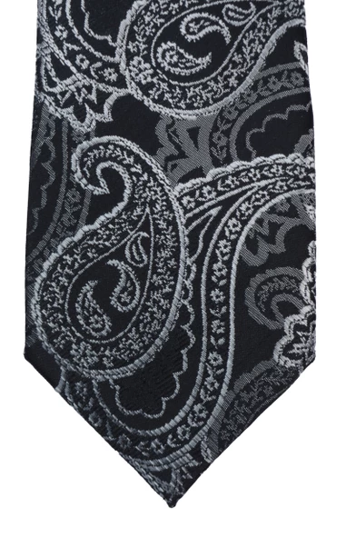 Erkek Şal Desenli Kravat - Resim 4