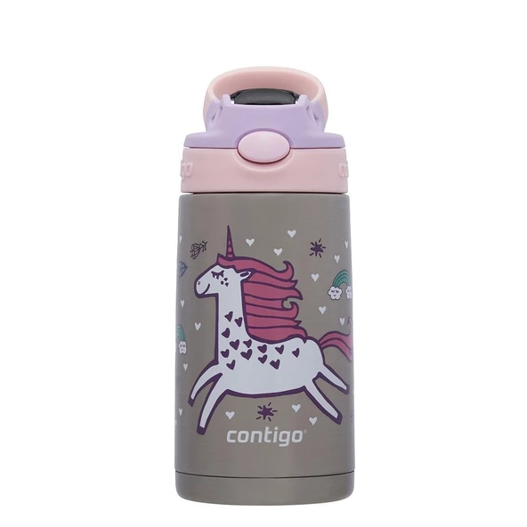 Contigo Gizmo Dragon Çelik Çocuk Suluğu 420ML - Pembe