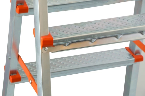 Yakut Serisi 3+3 Basamaklı Çift Çıkışlı Galvanizli Profil Merdiven (Ev, bahçe, işyeri için uygun) - 4