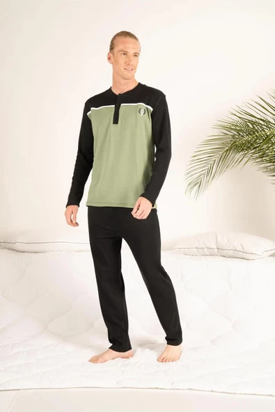 Estiva 23407 Erkek Kışlık Yuvarlak Yaka Penye Pijama Takımı - 9