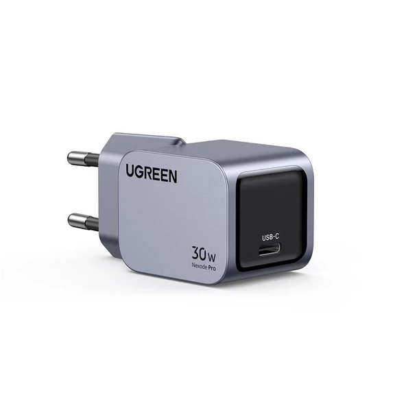 UGREEN NEXODE PRO 30W GAN HIZLI SARJ CIHAZI TYPE-C QC PD 1XUSB-C UZAY GRISI 35006 - 3