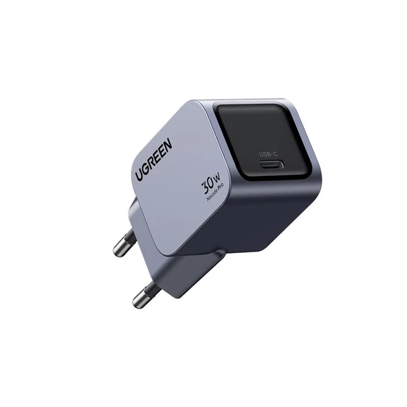 UGREEN NEXODE PRO 30W GAN HIZLI SARJ CIHAZI TYPE-C QC PD 1XUSB-C UZAY GRISI 35006 - 2