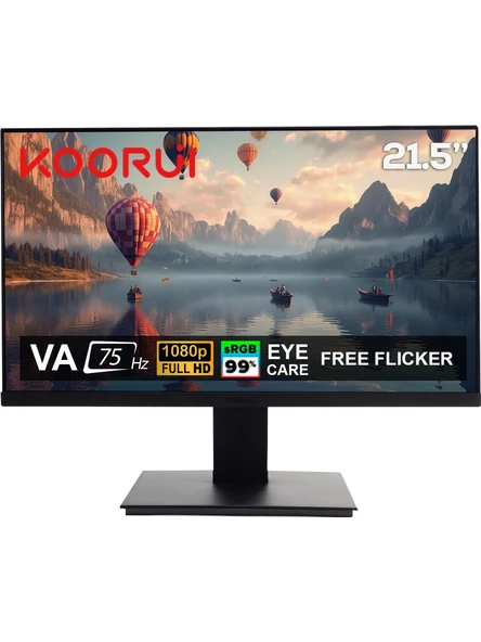 Koorui 21.5" 22N1 75Hz 6ms Va Fhd (Hdmı, Vga) Monitör