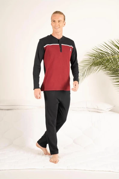 Estiva 23407 Erkek Kışlık Yuvarlak Yaka Penye Pijama Takımı - 4