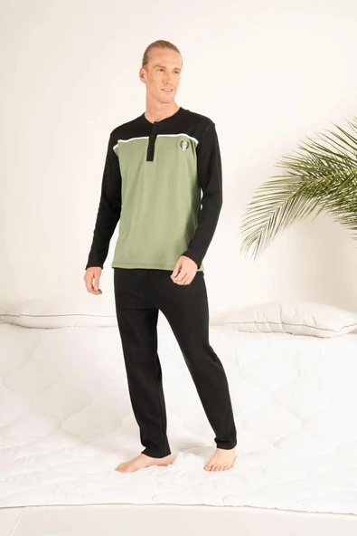 Estiva 23407 Erkek Kışlık Yuvarlak Yaka Penye Pijama Takımı - 9