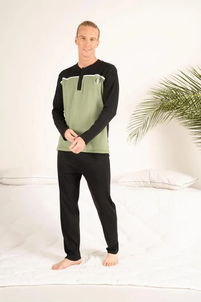 Estiva 23407 Erkek Kışlık Yuvarlak Yaka Penye Pijama Takımı - 11
