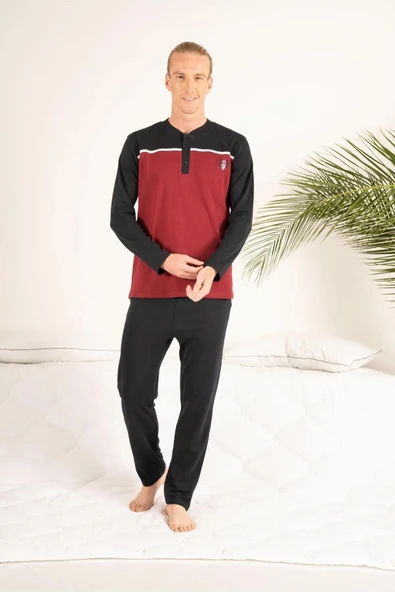 Estiva 23407 Erkek Kışlık Yuvarlak Yaka Penye Pijama Takımı - 3