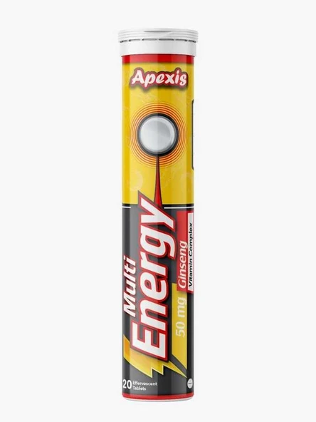 Apexis Multi Enerji 50 mg 20 Efervesan Tablet