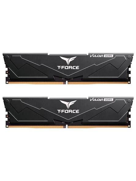 Team T-Force Vulcan Black 32 GB (2x16) 6000 Mhz CL38 FLBD532G6000HC38ADC01 DDR5 Ram