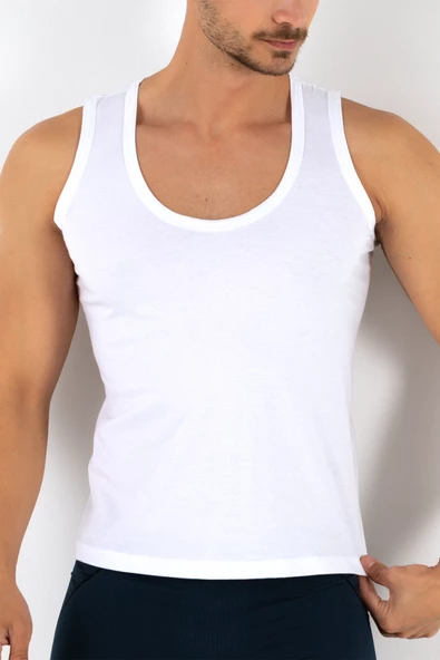 DoReMi %100 Pamuk Penye Atlet  BEYAZ 1 / XS - 4