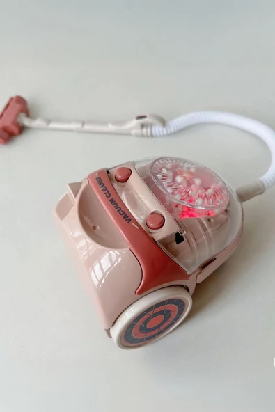 Işıklı Sesli Fonksiyonlu Oyuncak Elektrik Süpürgesi- Eğlenceli- Eğitici Oyuncak Küçük Ev Aletleri - 3