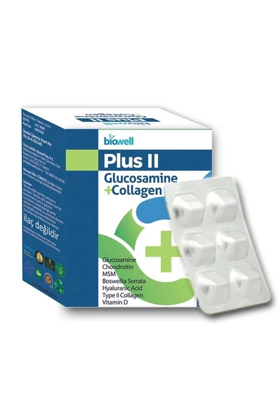 Biowell Plus II Glucosamine + Collagen 60 Kapsül