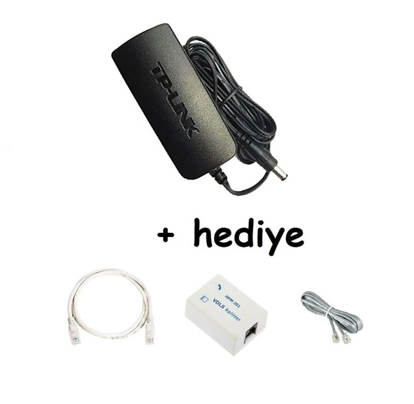 Tenda:TP-Link TD-W 9970 VDSL2/Modem Adaptörü 12 V 1 A Kalın Uçlu+Hediye - 3