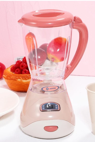 Işıklı Sesli Fonksiyonlu Oyuncak Blender, Eğlenceli- Eğitici Oyuncak Küçük Ev Aletleri - 9
