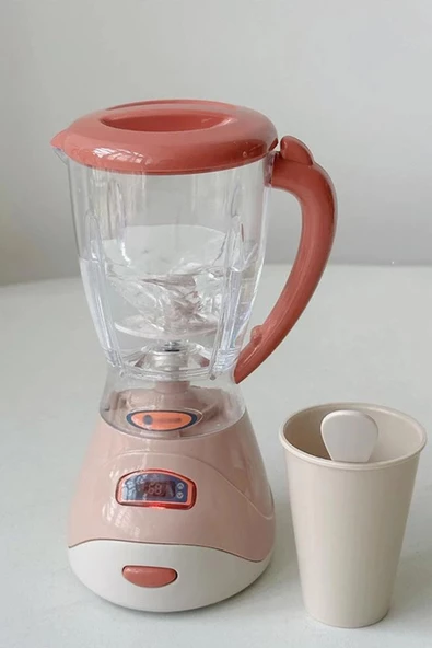 Işıklı Sesli Fonksiyonlu Oyuncak Blender, Eğlenceli- Eğitici Oyuncak Küçük Ev Aletleri - 4