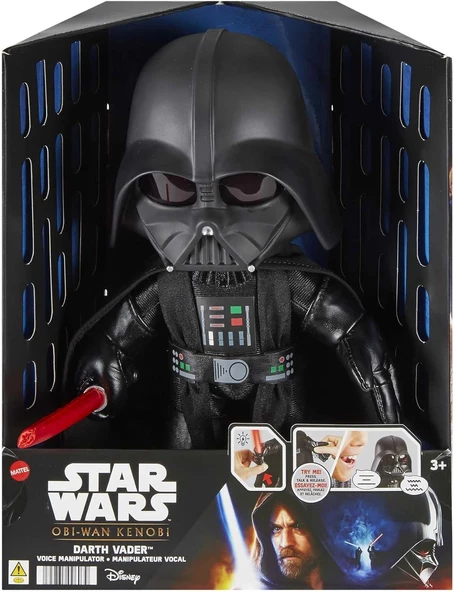 Star Wars Darth Vader Obi-Wan Kenobi Sesli Efektli Peluş Premium Oyuncak - 3
