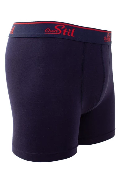 Ören Stil 44-8032 Lacivert 3'lü Paket Erkek Pamuklu Likralı Boxer - 2