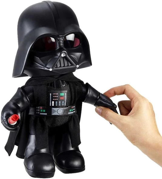 Star Wars Darth Vader Obi-Wan Kenobi Sesli Efektli Peluş Premium Oyuncak - 6