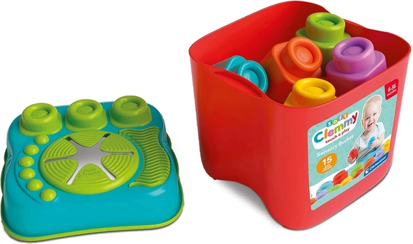 Clementoni 17807 Soft Clemmy Yumuşak Blok Kovası 15 parça 6-36 ay - Resim 4
