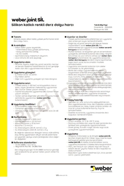 WEBER JOİNTSİL DERZ DOLGUSU 5 KG YÖRÜK BEJ 423 - 2