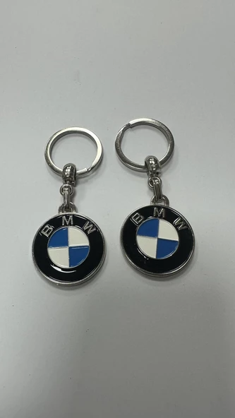 BMW Logolu Metal Otomobil Anahtarlığı 2 ADET