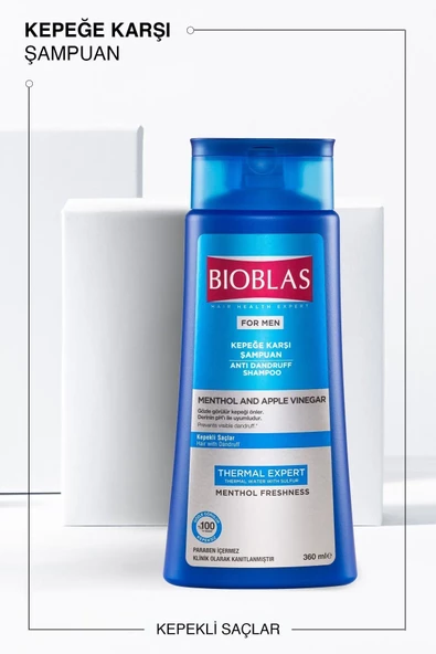 Bioblas For Men Kepeğe Karşı Etkili Mentol Ve Elma Sirkesi Termal Expert 360 ML - 2