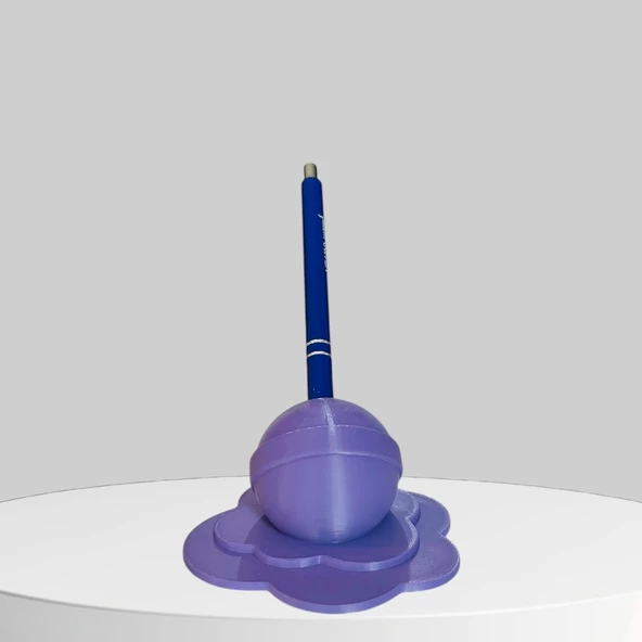 Kalemlik,masa üstü kalemlik,topitop şeklinde kalem tutacağı