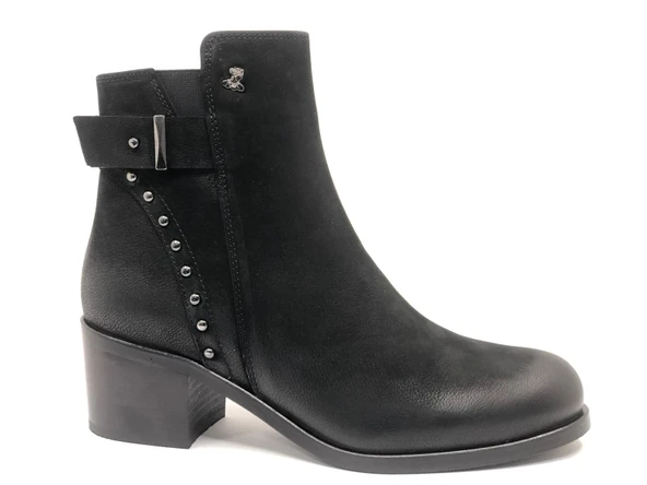 Venüs Rugi Hakiki Deri Topuklu Ortopedik Kadın Bot - Resim 2