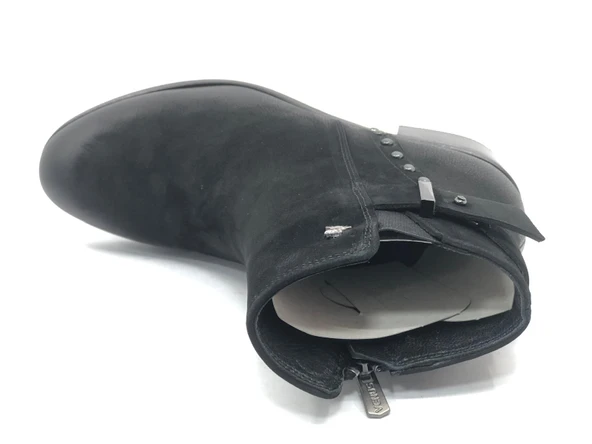 Venüs Rugi Hakiki Deri Topuklu Ortopedik Kadın Bot - Resim 4