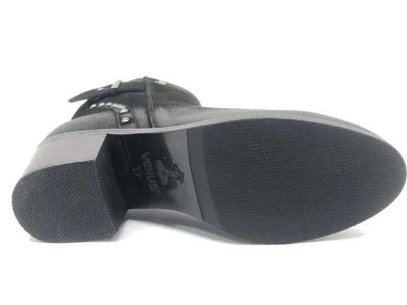 Venüs Rugi Hakiki Deri Topuklu Ortopedik Kadın Bot - Resim 6