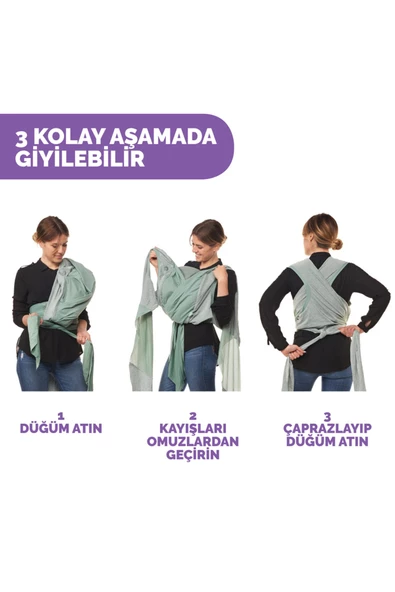 Boppy Comfyhug Kanguru Sılver Green - 7