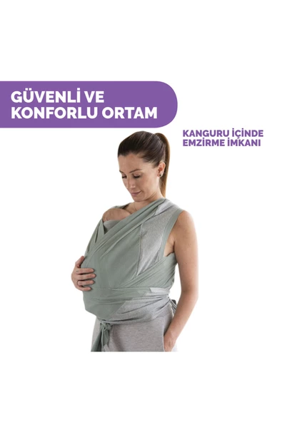 Boppy Comfyhug Kanguru Sılver Green - 4